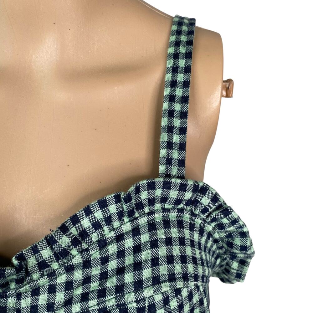 Eva Franco Green and Navy Gingham Tank Top - Picture 6 of 10